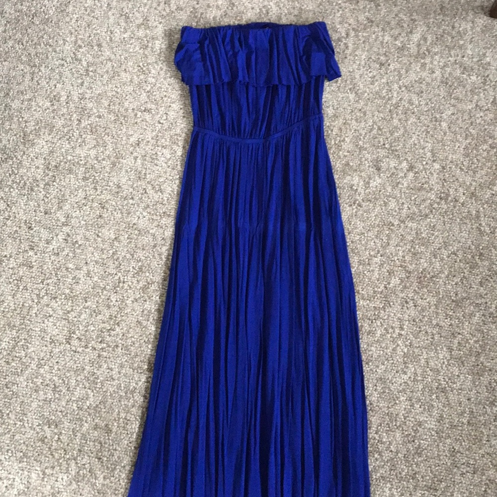 Strapless maxi dress